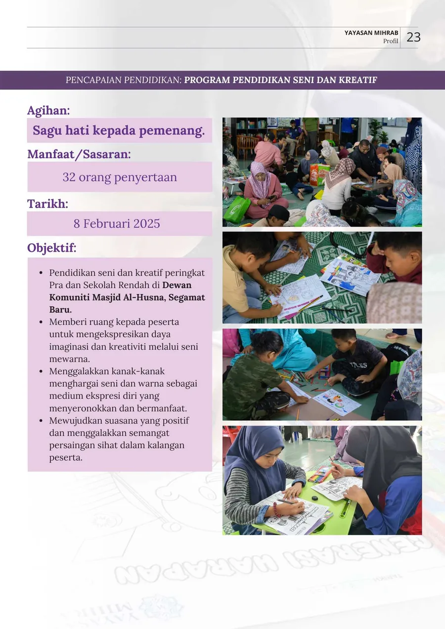 Poster Program Pendidikan Seni dan Kreatif