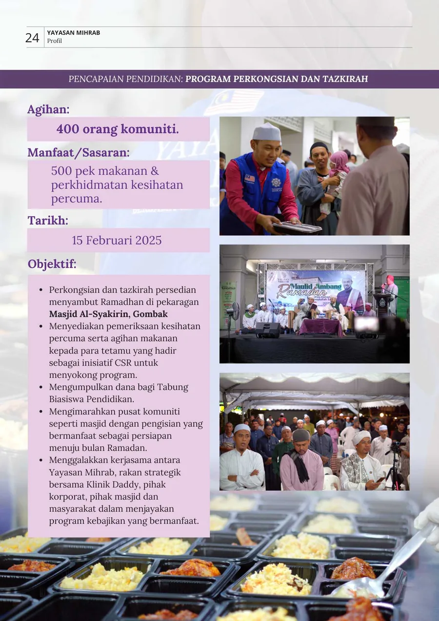 Poster Program Perkongsian dan Tazkirah